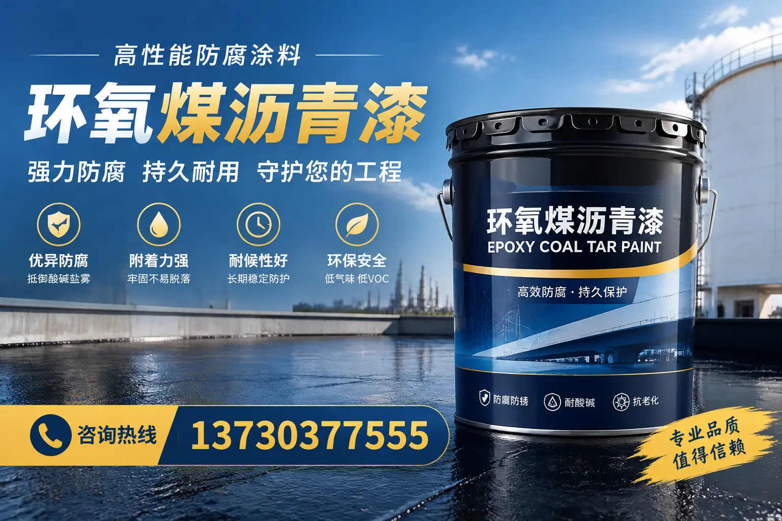 环氧煤沥青漆的耐久性分析，适合黑河的使用场景